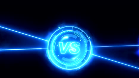 animación de bucle de juego deportivo futurista. contra fondo de lucha. pantalla digital de neón de radar. contra elemento de interfaz de control de juego. competición deportiva de lucha de batalla.