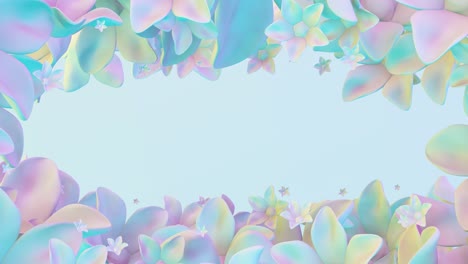 creative minimal 3d art. stylish 3d art in abstract space.trendy colors mixed. perfect background for music. 4k seamless loop video.