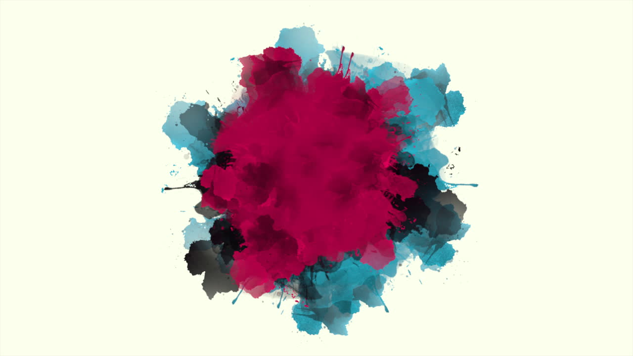 salpicaduras de pinceles de colores de acuarela