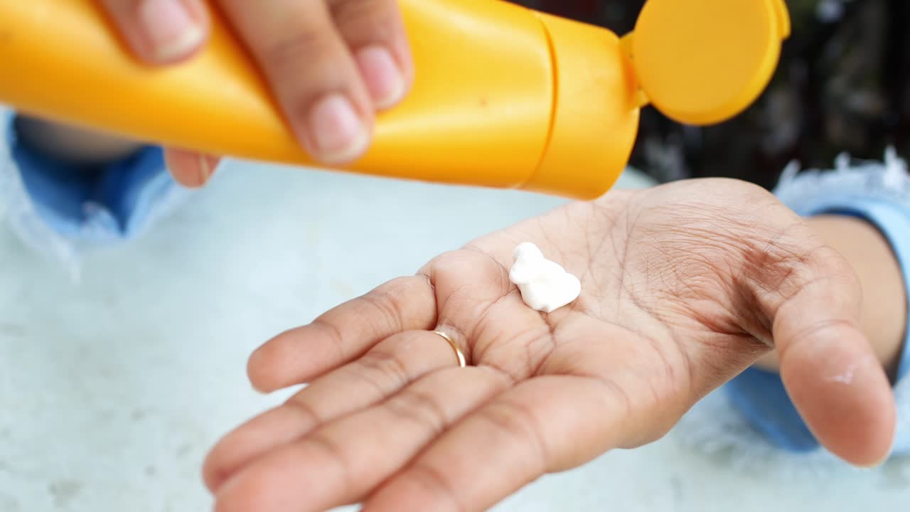 Applying Sunscreen
