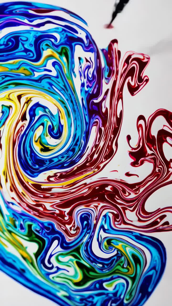 arte líquido abstracto y colorido