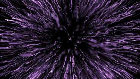 animación de fuegos artificiales rosados explotando sobre un fondo negro