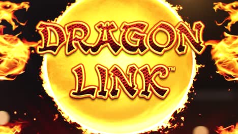 animated flames surrounding dragon link logo