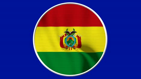 la bandera circular de bolivia - una bandera realista de 4k ondeando en el viento