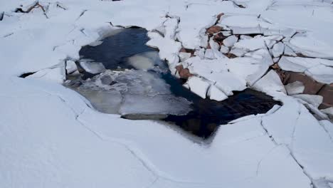 Semi-forzen-lake-in-spring-time