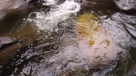 Slow-motion-of-small-waterfall--in-British-Columbia
