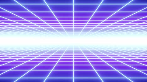 blue retro synthwave style grid background animation 4k