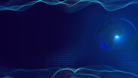 global network business connection hitech hud circles world map point and line composition hologram