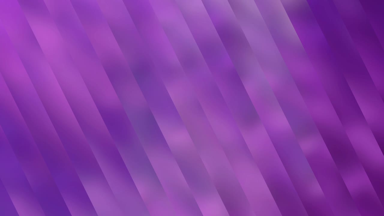 Loopable Slow Motiom Vibrant Purple Diagonal Gradient Background – Smooth Metallic Shapes with Glossy Shading and Elegant Chromatic Transitions