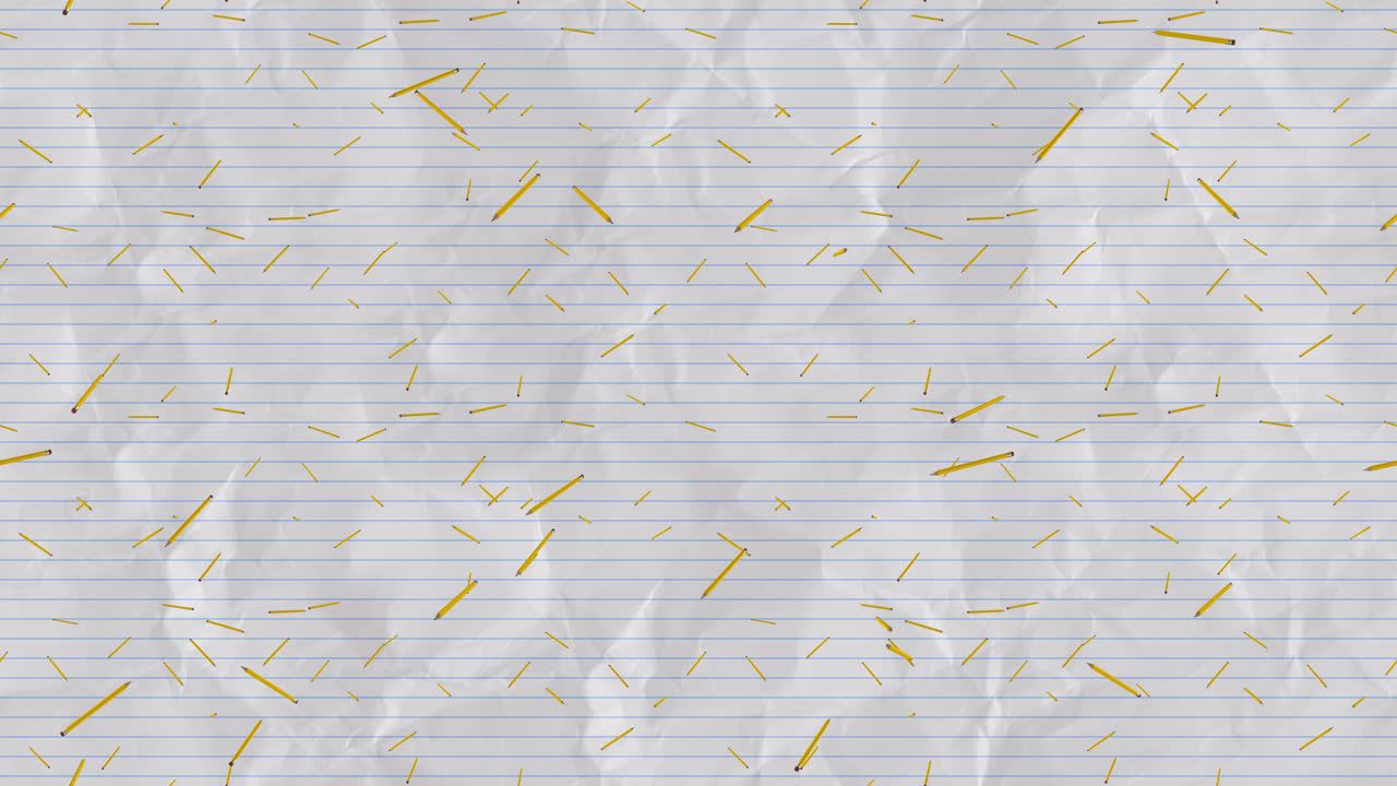 Pencil background loop tile falling
