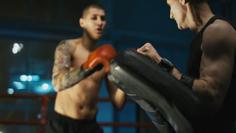 kickboxing training session