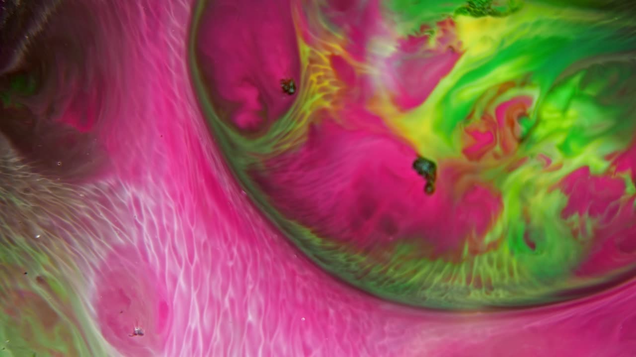 mezcla de colores de pinturas, fondo abstracto de formas morphing. increíbles imágenes en movimiento creadas por tintes giratorios.
