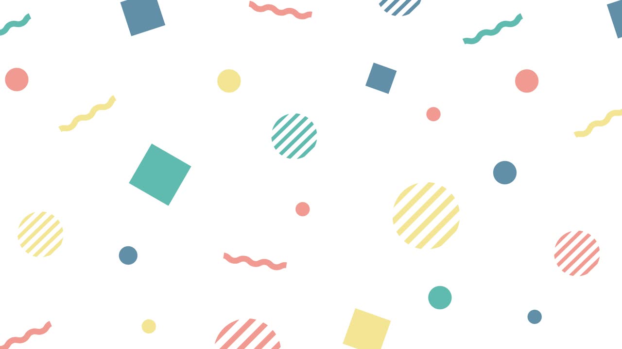 formas simples en movimiento animación de bucle de fondo