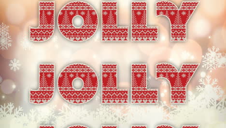 animación de texto alegre en repetición en navidad sobre fondo blanco