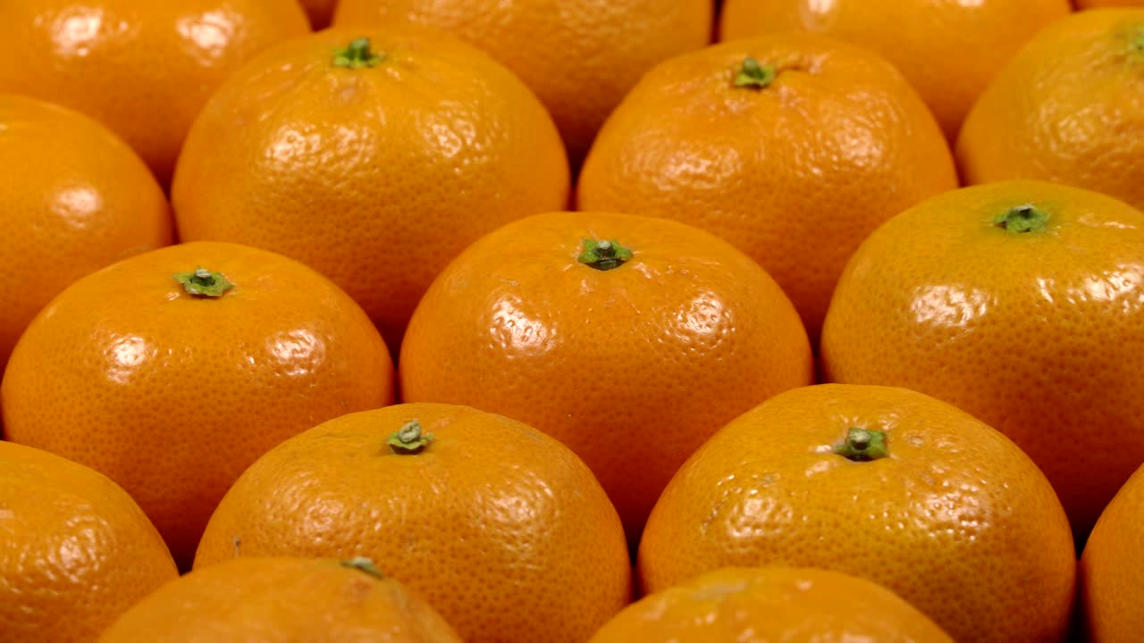 el fondo de las mandarinas frescas