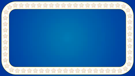 stars blue background rectangle border frame