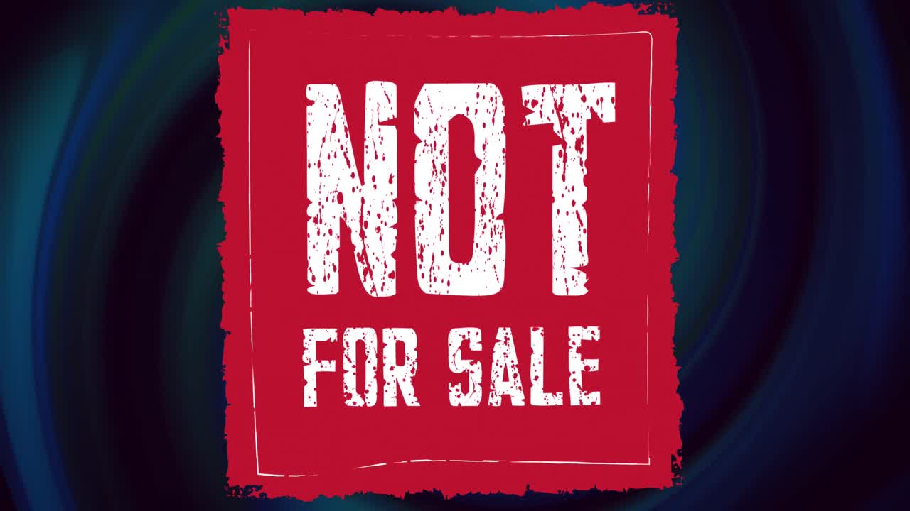 판매되지 않는 텍스트를 모양 위에 애니메이션으로 표시합니다.