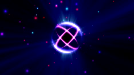 atom star light ray pulse 4k