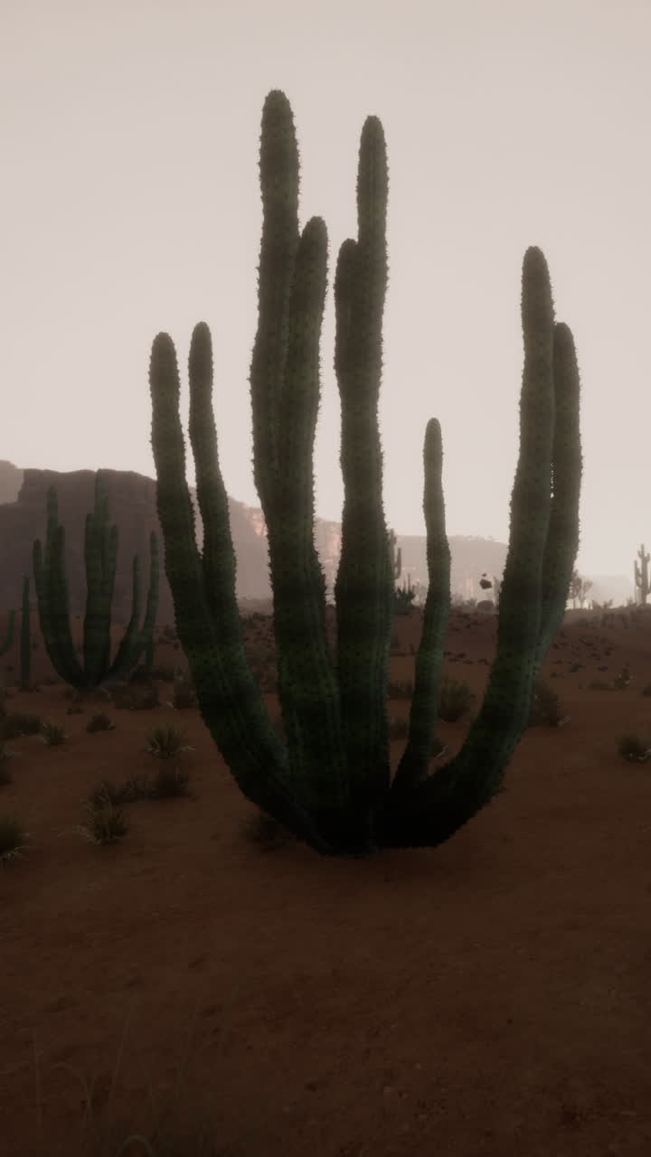 paisaje desértico con cactus