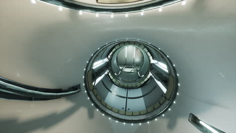 interior of futuristic internation space station