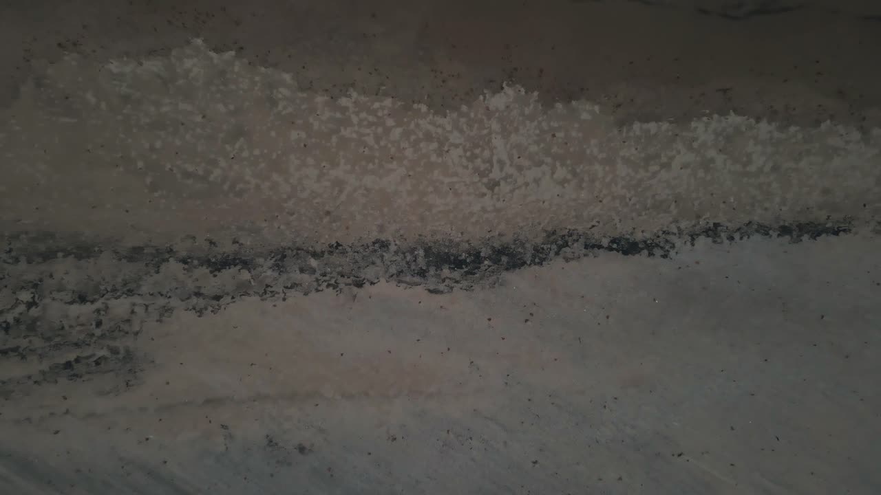 미시간 호수 조감도의 젖은 모래