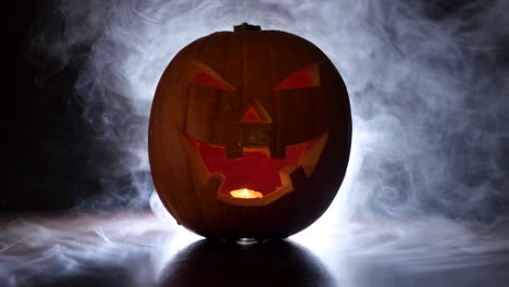 halloween escalofriante calabaza oscuro niebla niebla