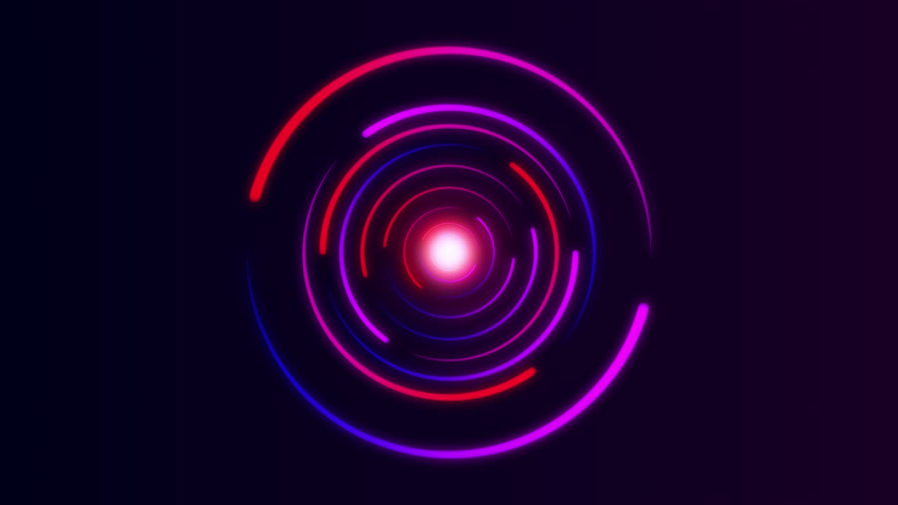 fondo de movimiento de neón bucle sin costuras