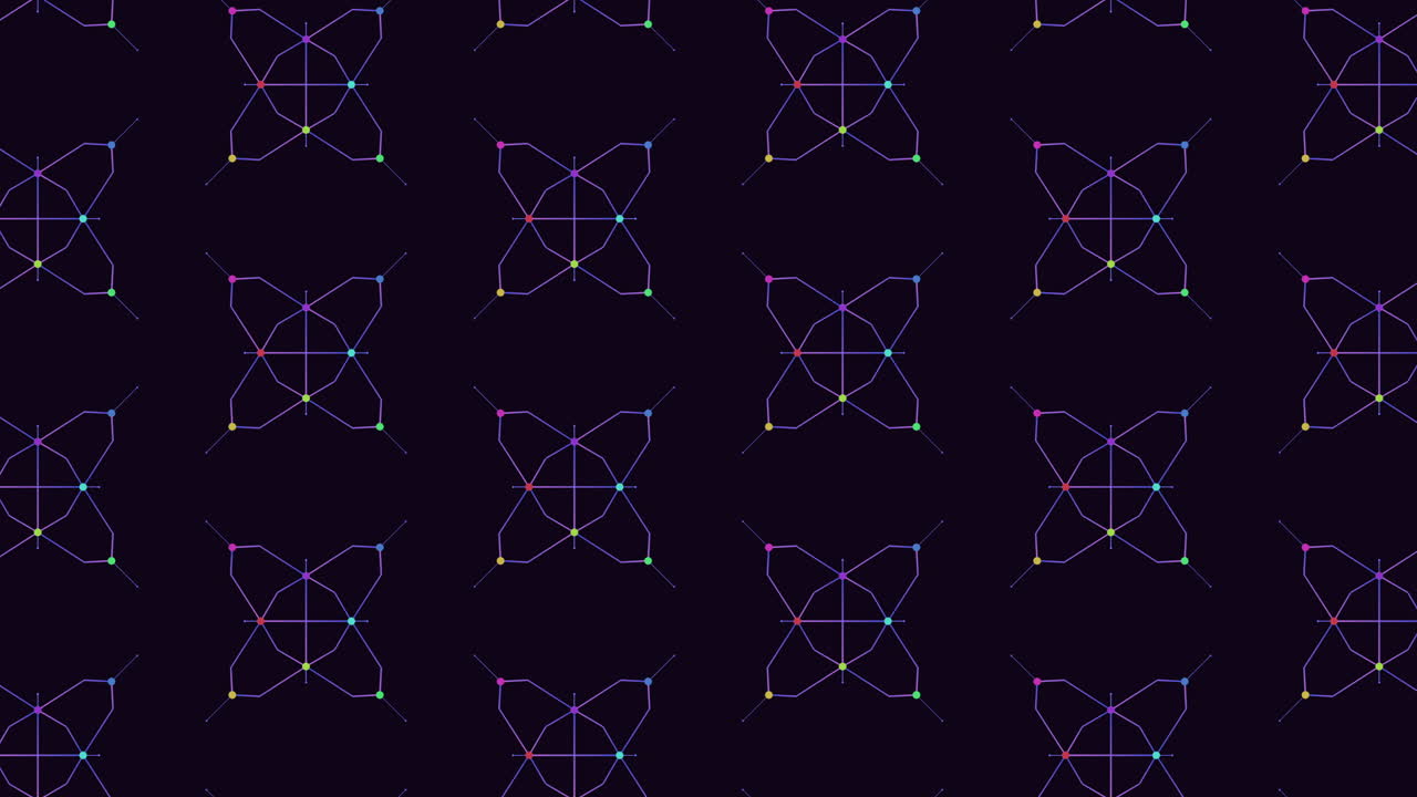 다채로운 선과 모양을 가진 기하학적 흑백 패턴