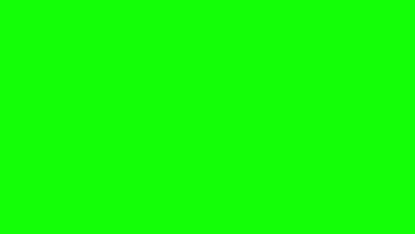 Two-bricks-sliding-in-from-left-side-of-the-screen-and-scattering-on-imaginary-flat-surface,-green-screen-background,-animation-overlay-video-for-chroma-key-blending-option