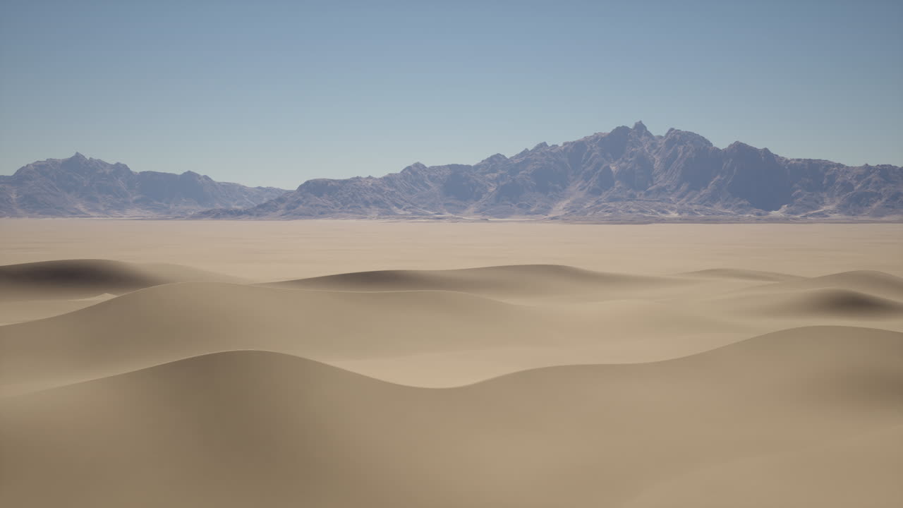 Paesaggio desertico con montagne