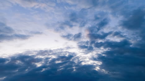 summer blue sky with clouds timelapse. flowing sunlight scenery sky.