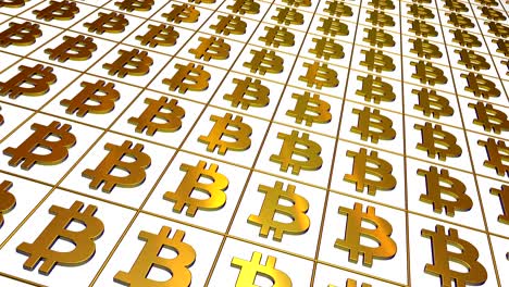 el fondo de los signos de oro de bitcoin es un bucle sin fisuras.