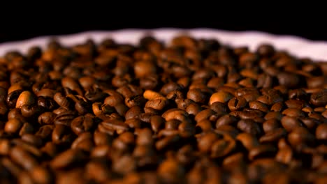 coffe on the rotate plate