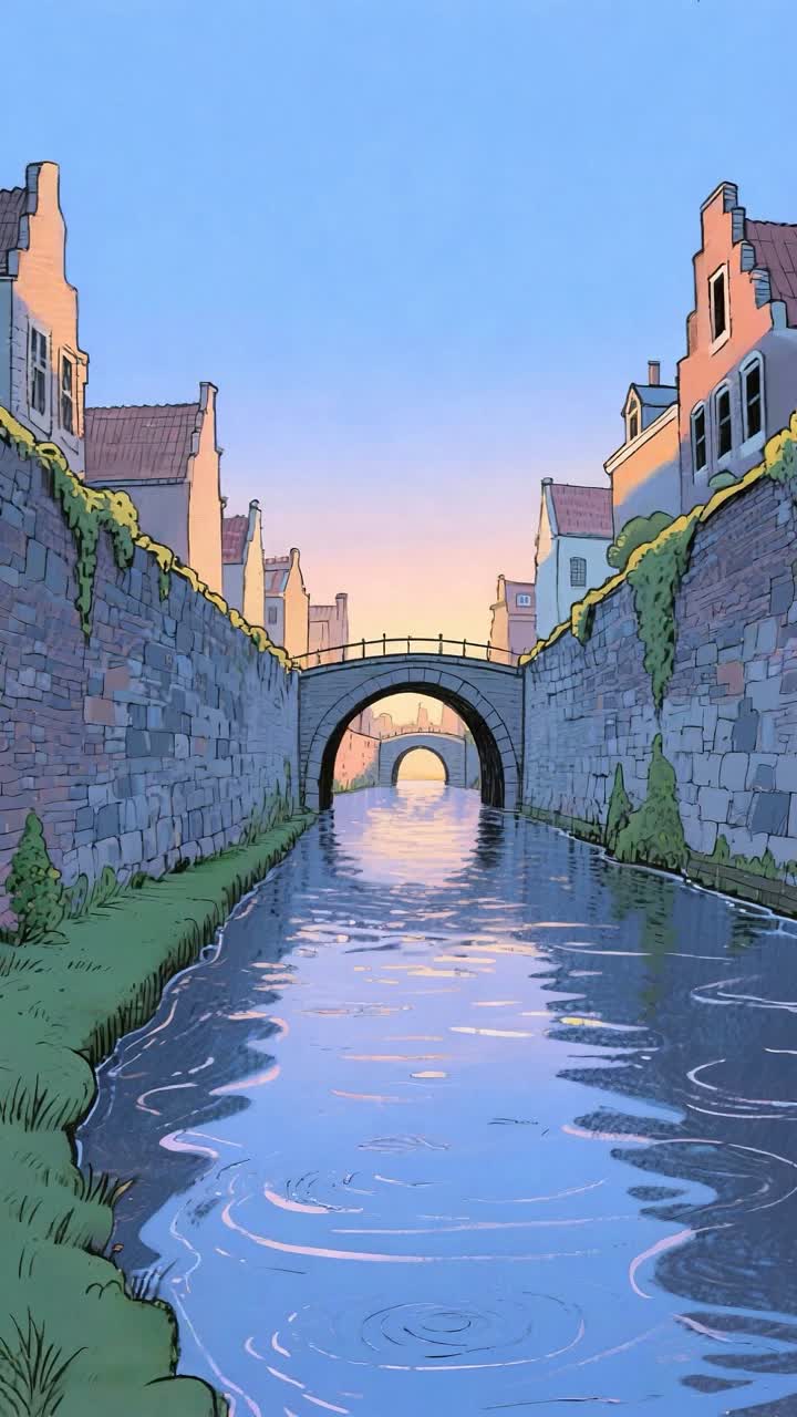 River with flowing water and reflections