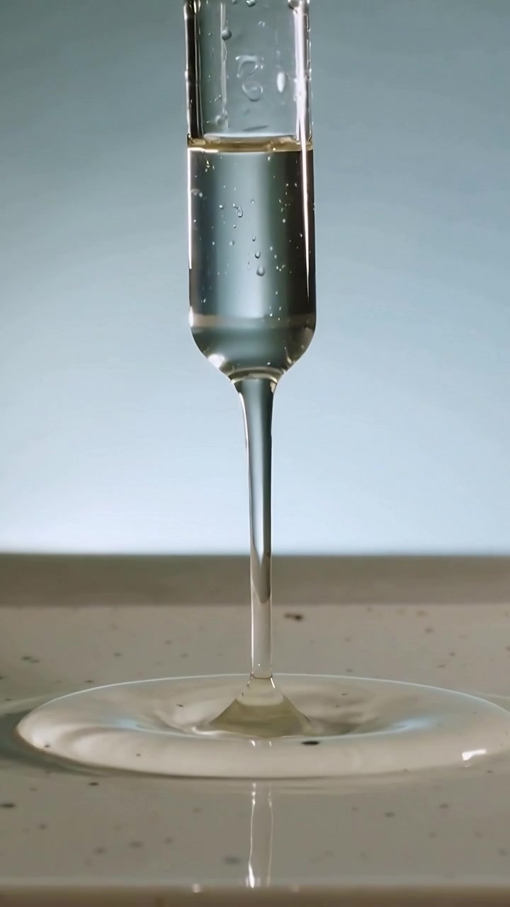 Video verticale: Premendo lo stantuffo, la pipetta aspira un filamento e lo rilascia su un vassoio maculato