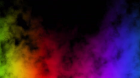 abstracto humo inusual iluminado por luz de neón. video de stock de bucle.