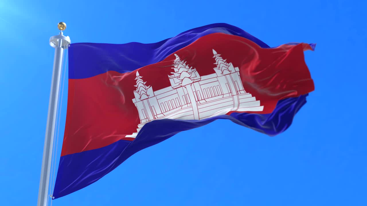 보디아 발이 바람에 흔들리는 느린 파란 하늘, 루프