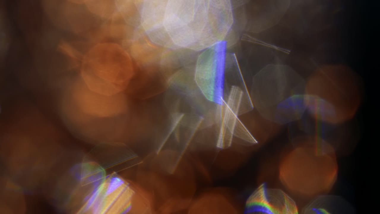 Sovrapposizione di transizione con effetti di luce bokeh dorati