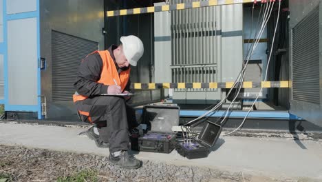 execution of electrical measuring works on the power transformer