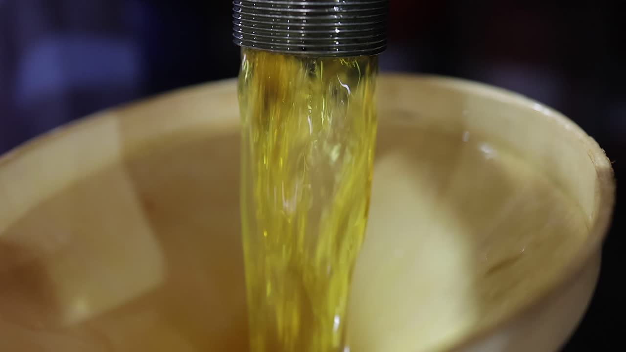 extreme slow motion shot spill the lubricant oil of barrel, industry 5.0