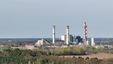 Drone-fly-above-old-coal-power-plant-in-konin-poland-replaced-with-nuclear-energy-station