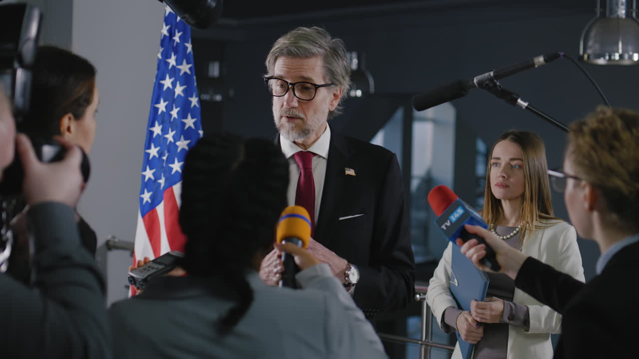 Press Conference with a Politician