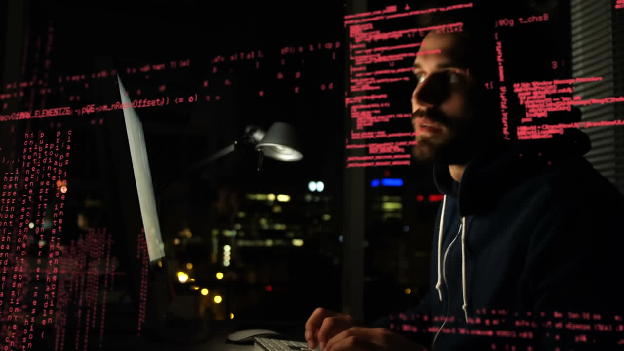 Hacker stealing information