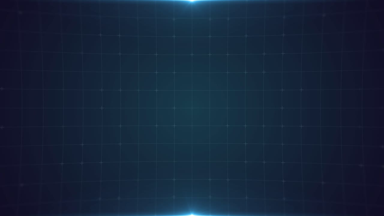 Abstract Digital Grid Background with Pulsing Blue Lines