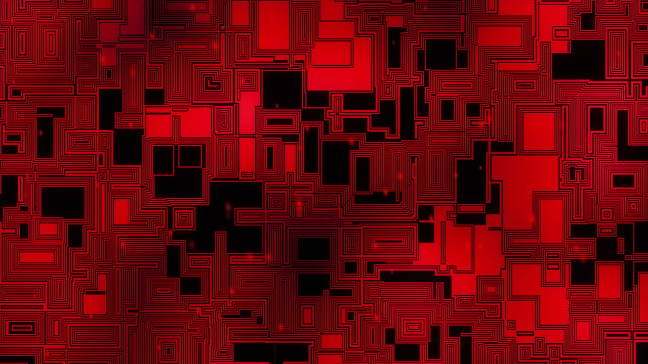 Animation of data processing over computer circuit board