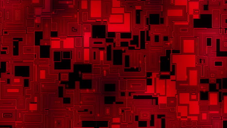 Animation-of-data-processing-over-computer-circuit-board