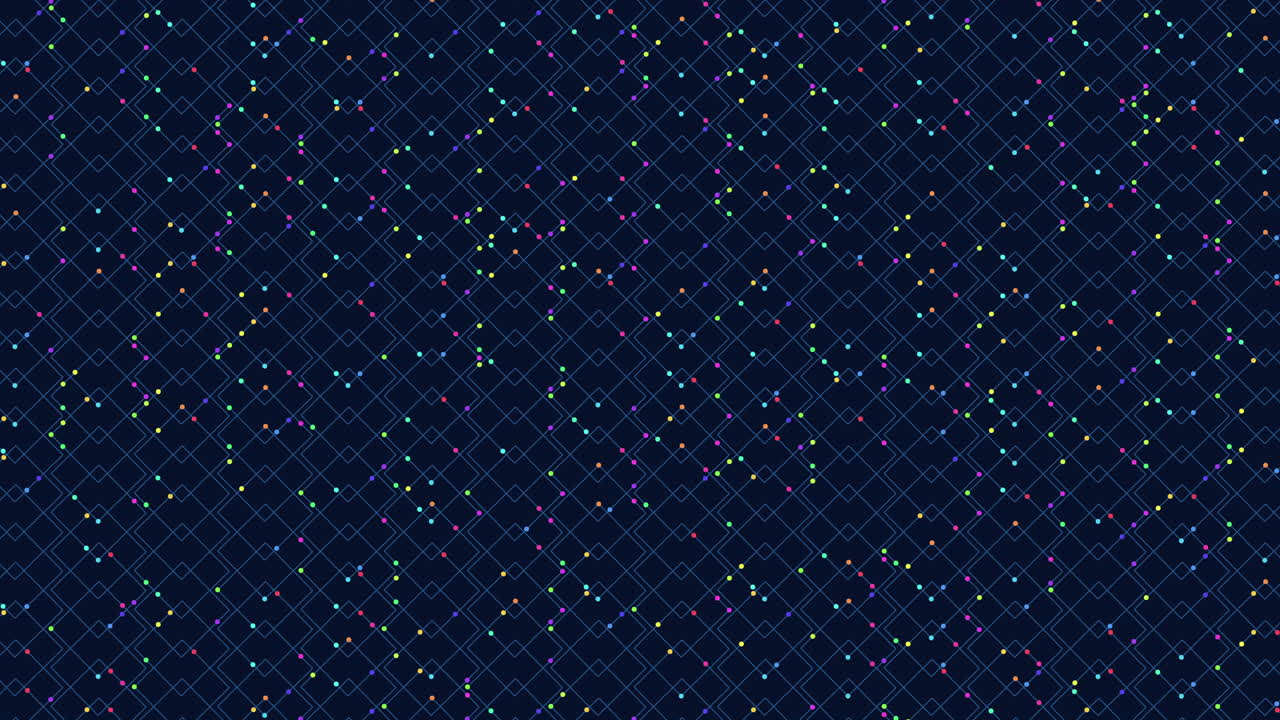 patrón de diamante hipnotizante en fondo azul oscuro con puntos blancos