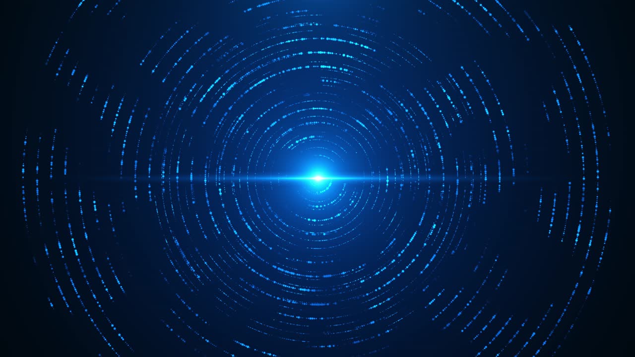 Blue digital binary data backdrop abstract blue technology background circle circuit wires ai