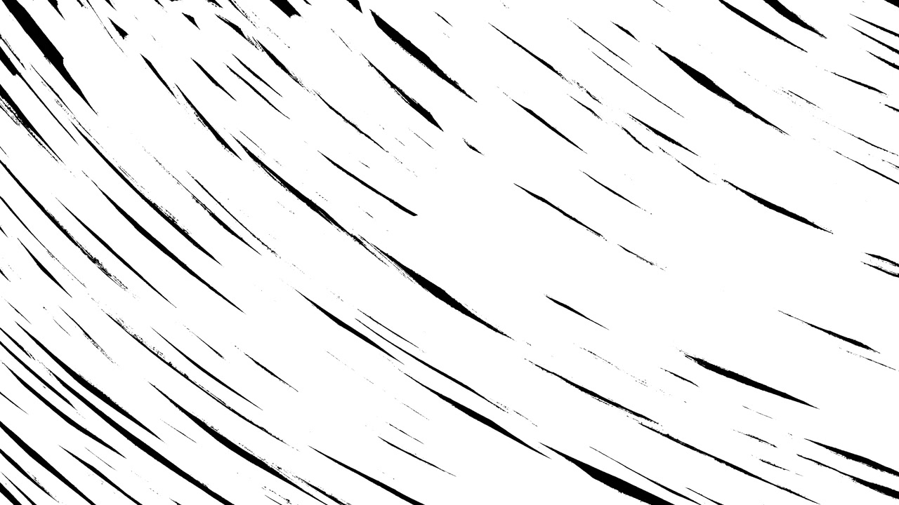 Dynamic Animated Black and White Brush Strokes Pattern