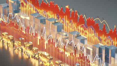 sound wave music equalizer seamless loop 3d render animation